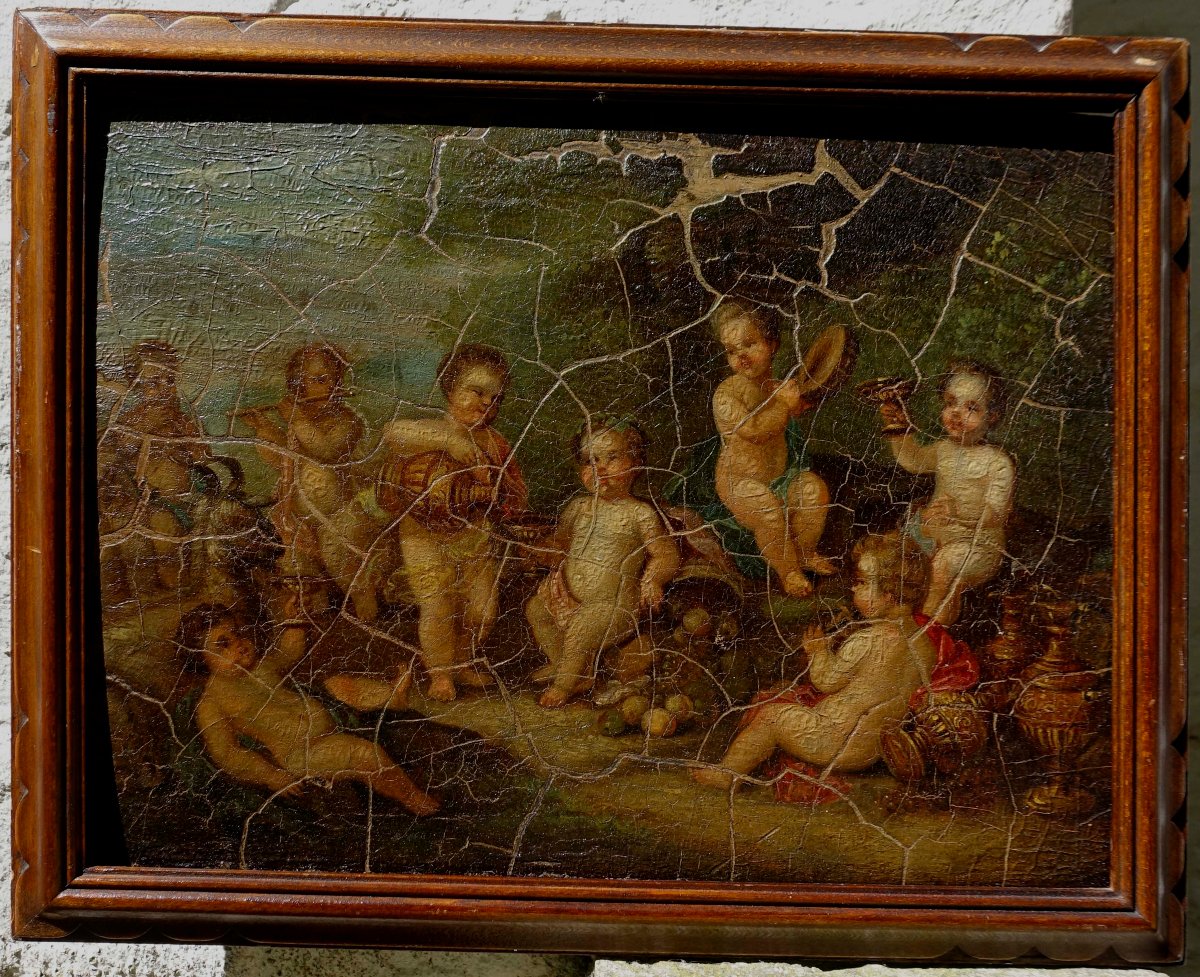 Bacchanal Of Putti – Neoclassical, 1800 –-photo-6