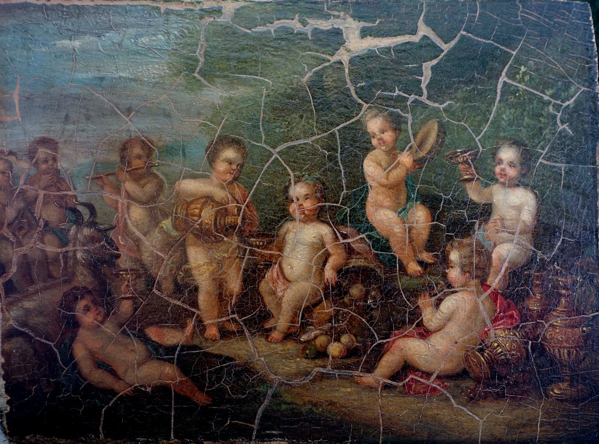 Bacchanal Of Putti – Neoclassical, 1800 –