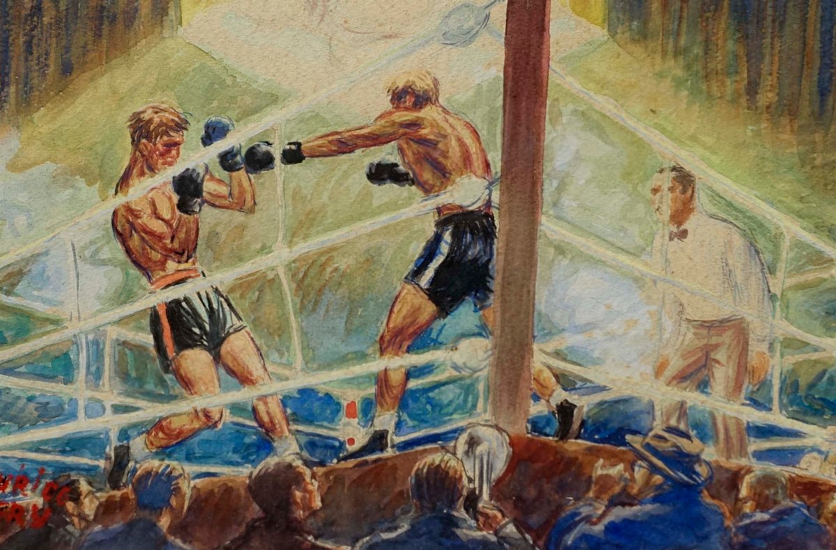 Maurice Wery (1911–1978) - Boxing Match, 1935 - -photo-3