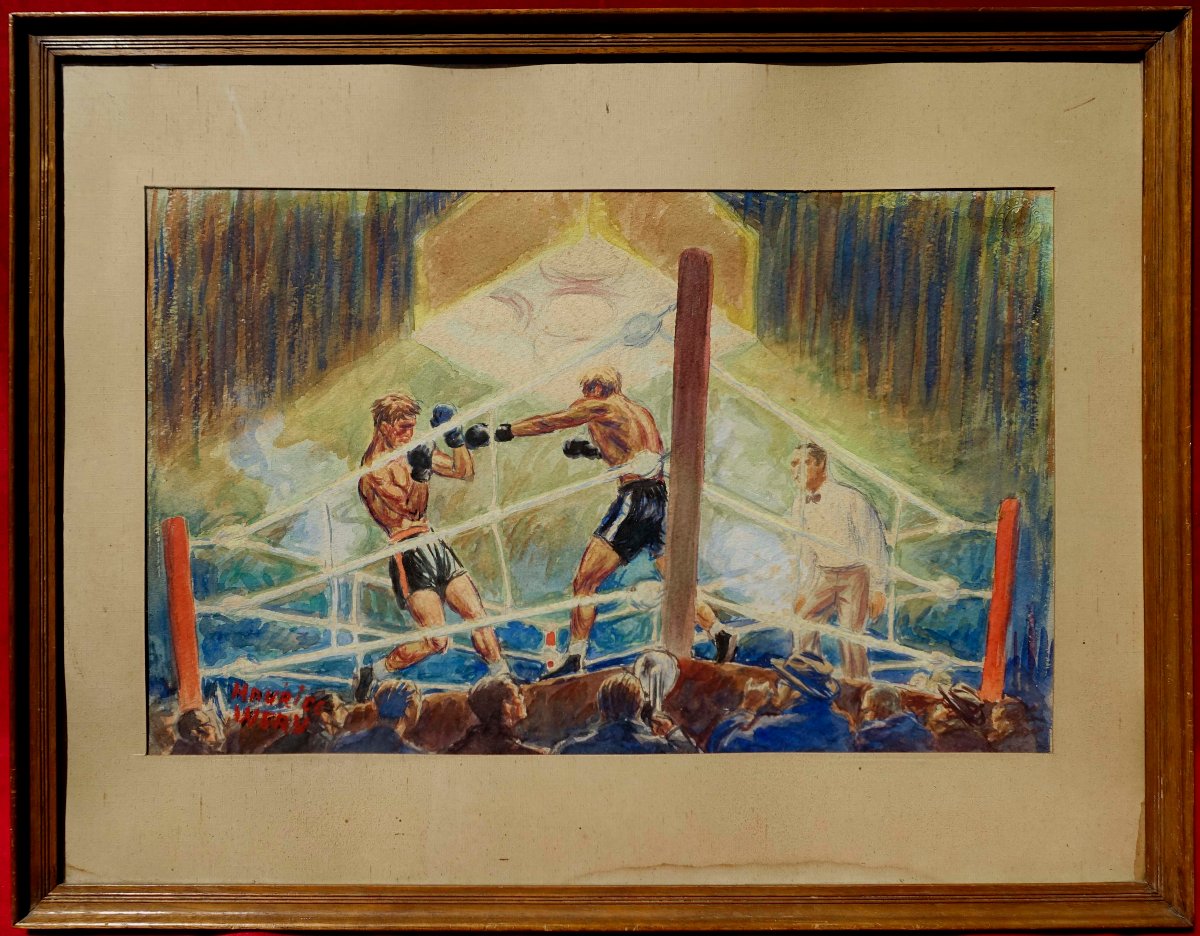 Maurice Wery (1911–1978) - Boxing Match, 1935 - -photo-2