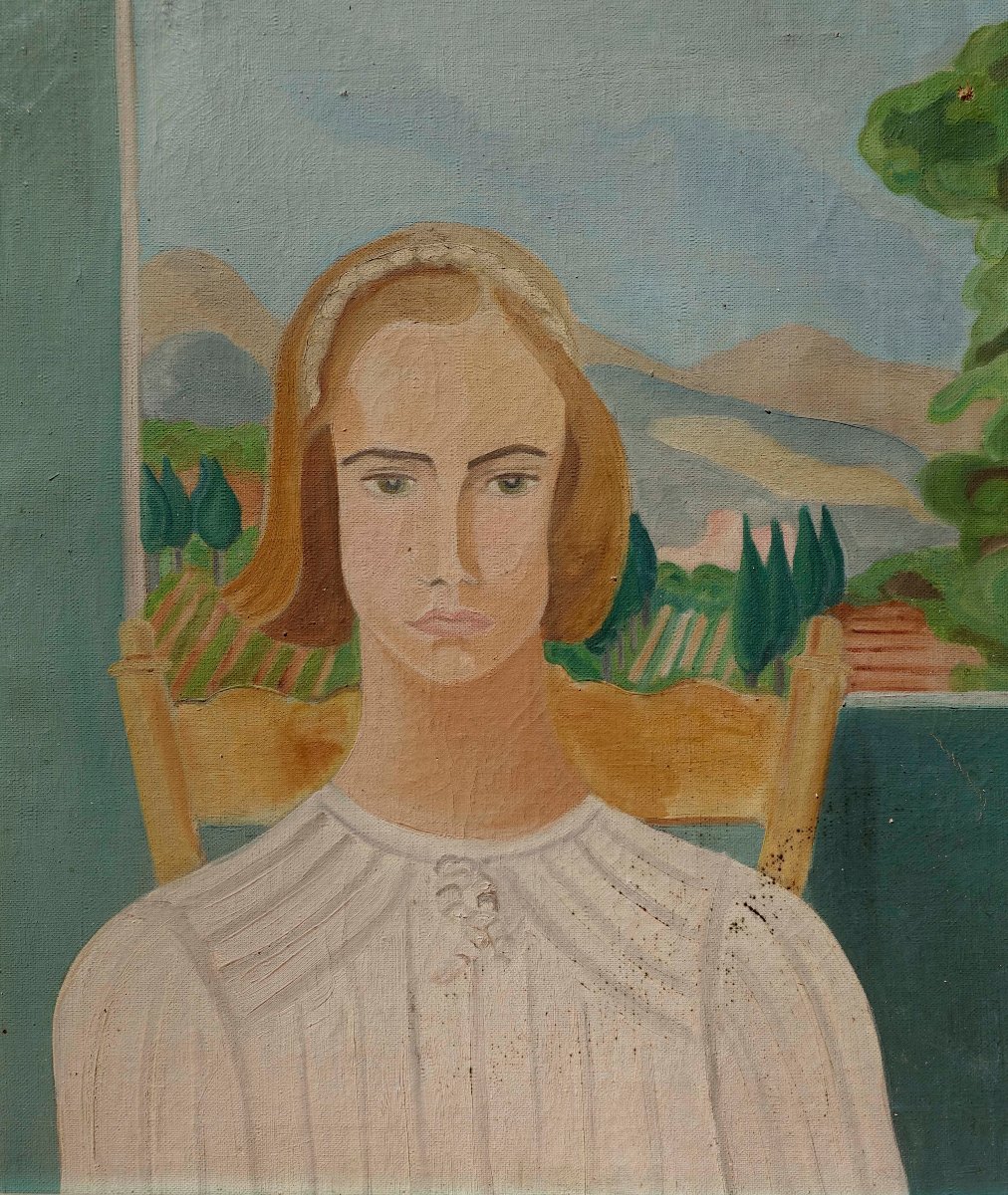 Jacqueline Richet (1908-1984) - Autoportrait 1930 -  El&egrave;ve de Lothe et L&eacute;ger --photo-2