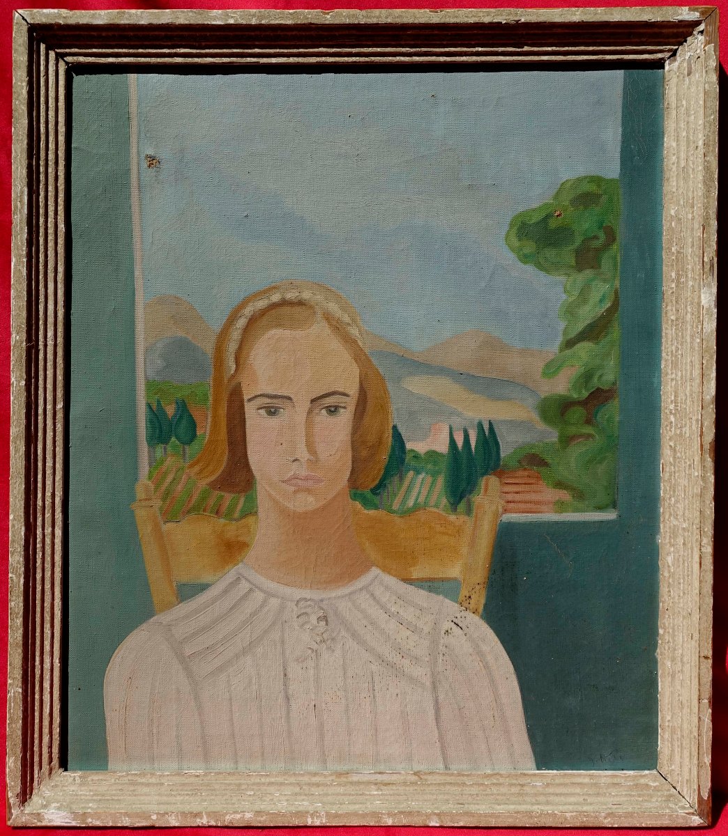 Jacqueline Richet (1908-1984) - Autoportrait 1930 -  El&egrave;ve de Lothe et L&eacute;ger -