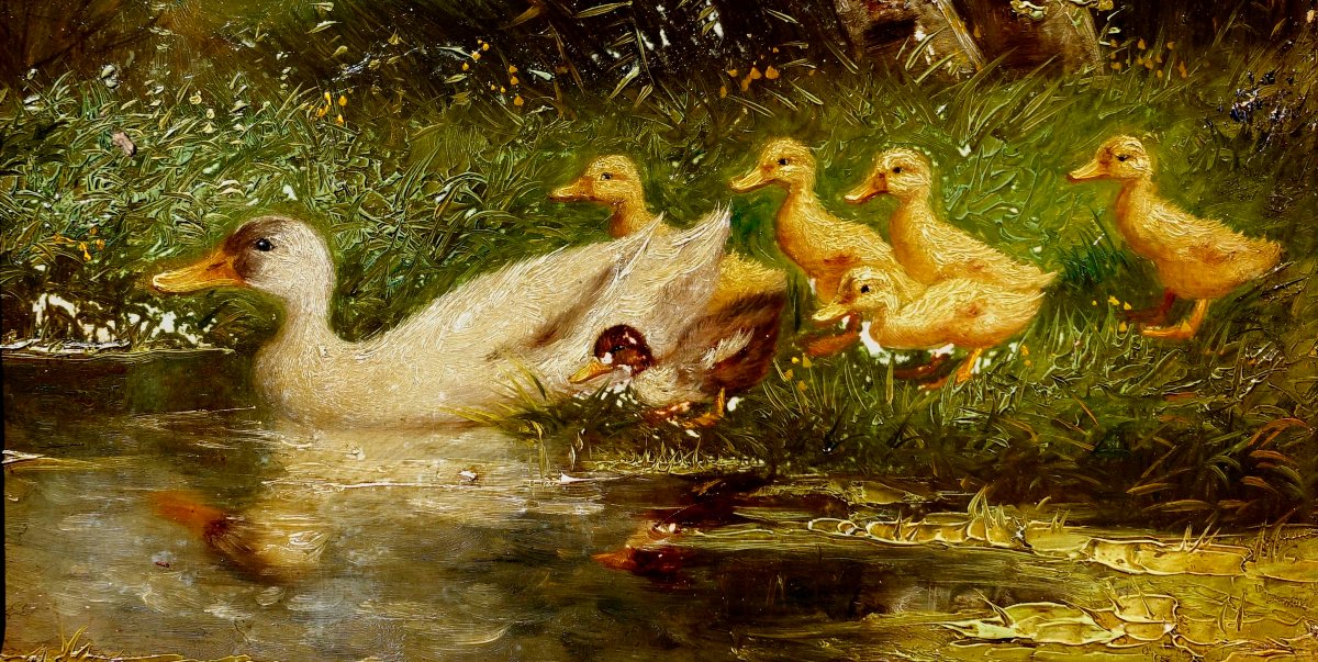 Constant Artz (1870–1951) - Reed And Ducklings, 1895 - -photo-3