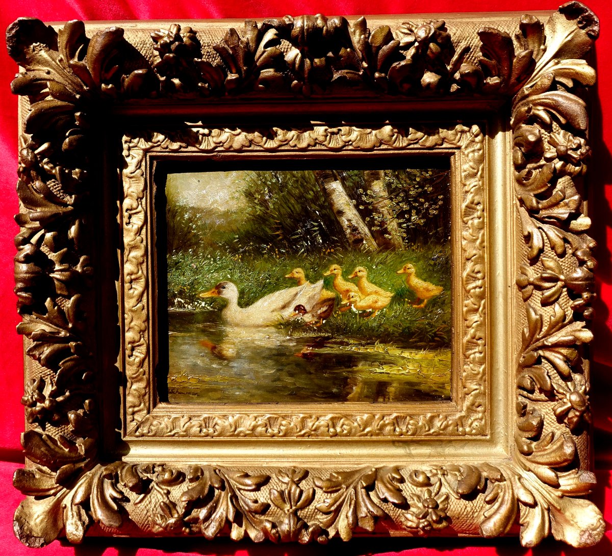Constant Artz (1870–1951) - Reed And Ducklings, 1895 - 
