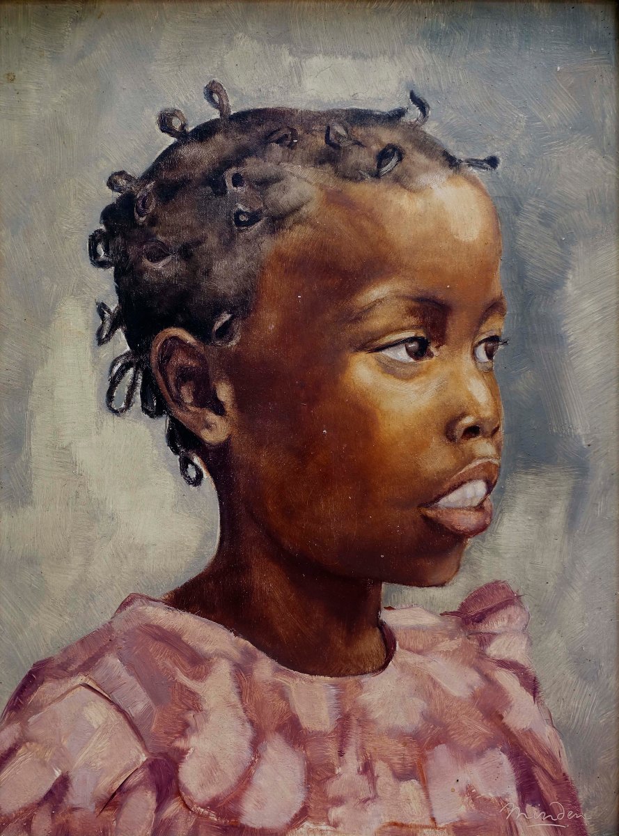 Robert Van Minden (1918–?) - Little Girl From The Congo, 1950 --photo-2