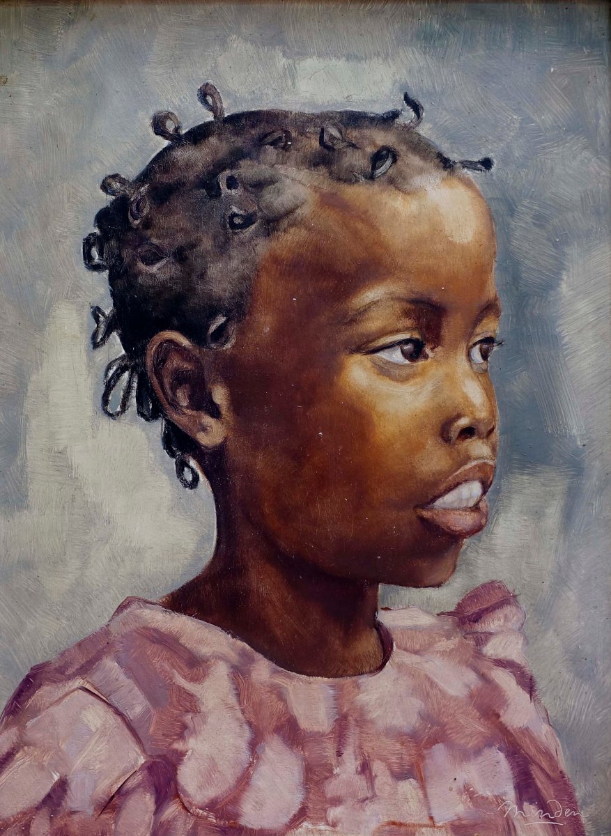 Robert Van Minden (1918–?) - Little Girl From The Congo, 1950 --photo-4