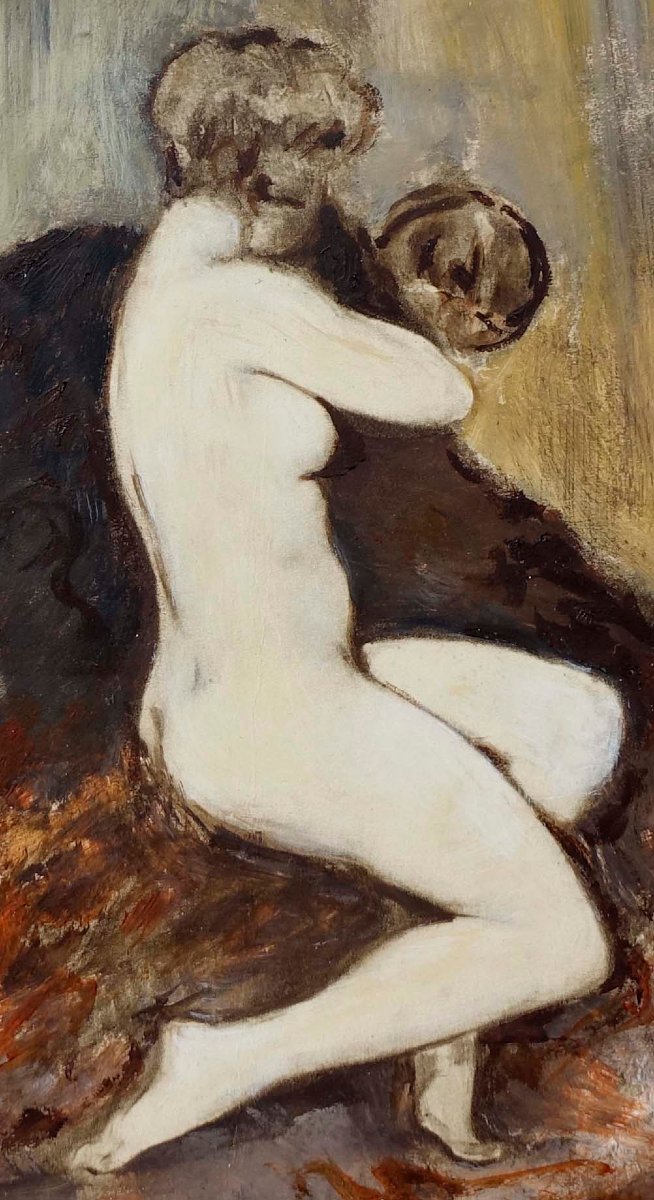 Emile Baes (1889-1954) - Nu 1920 - Art-D&eacute;co -   -photo-3