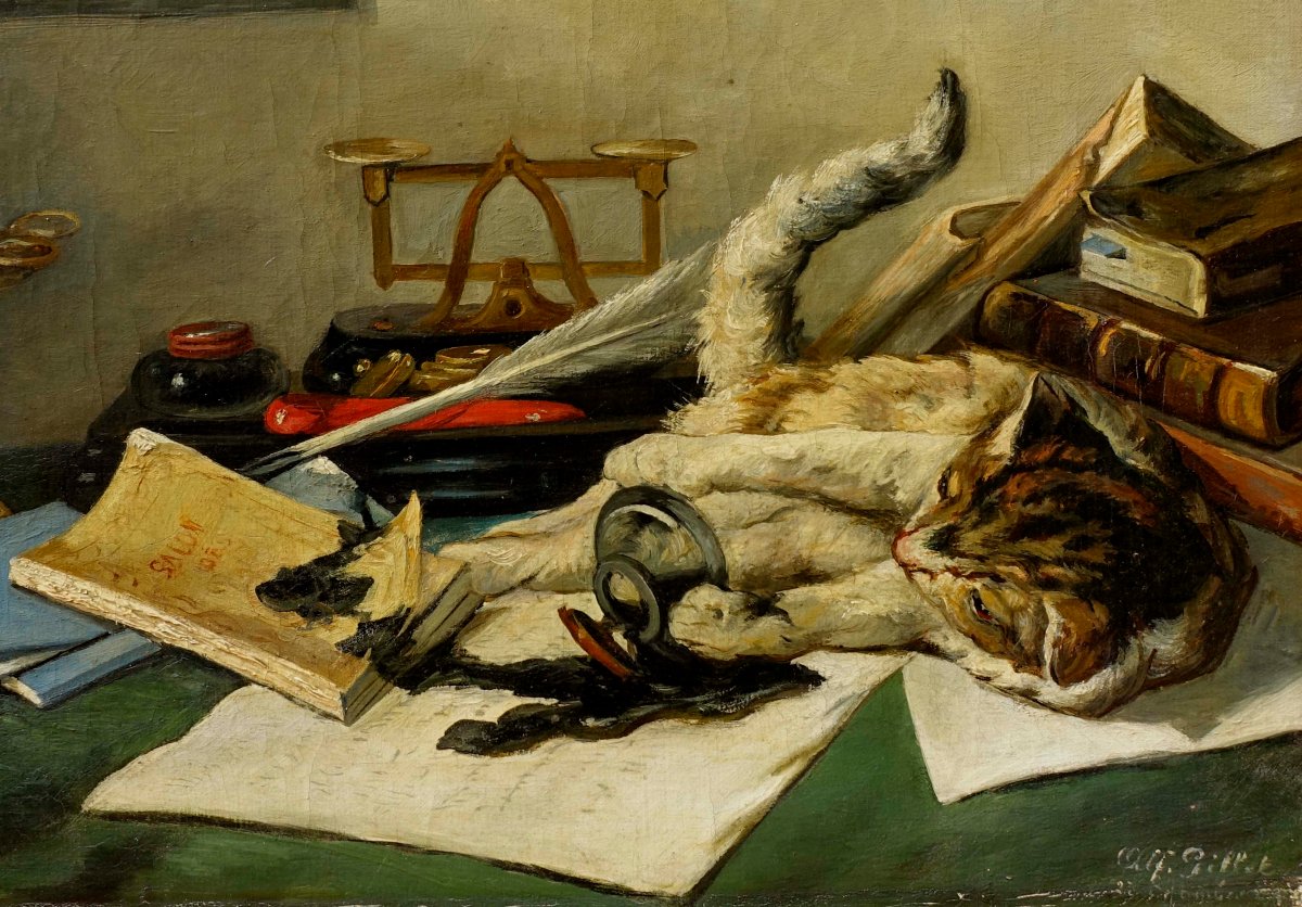 The Cat And The Inkwell, 1890 --photo-4