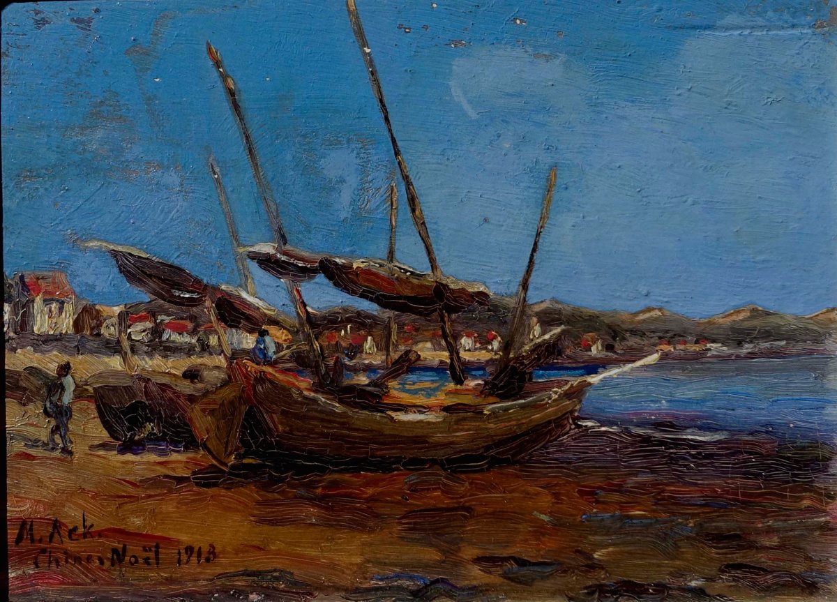 Chine 1913 – Peintre à Identifier --photo-4