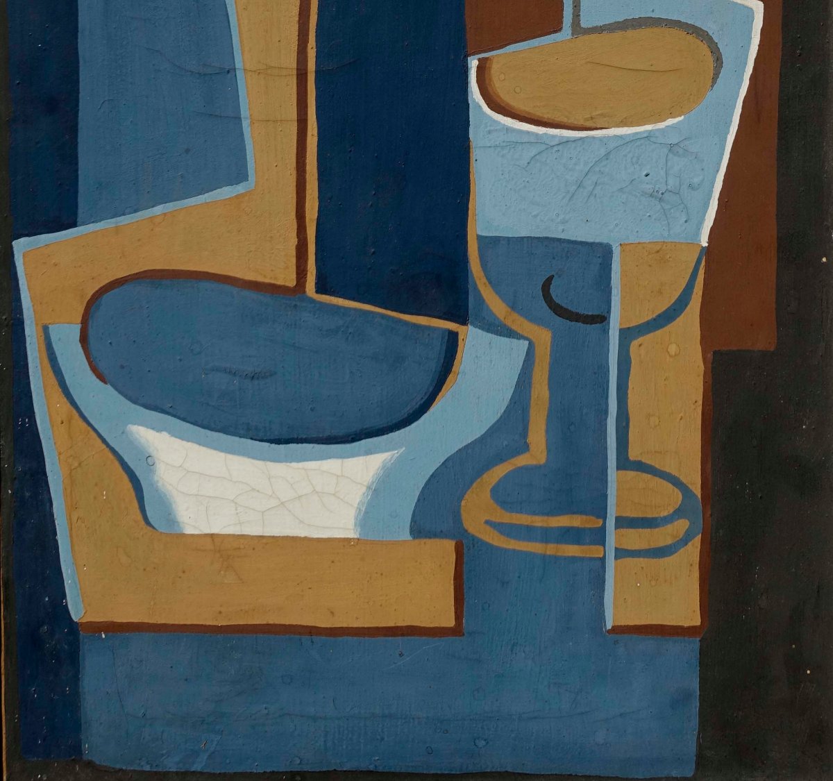 Juan Gris (1887-1927) - La bouteille 1922 - Peinture Procédé Aeply --photo-4