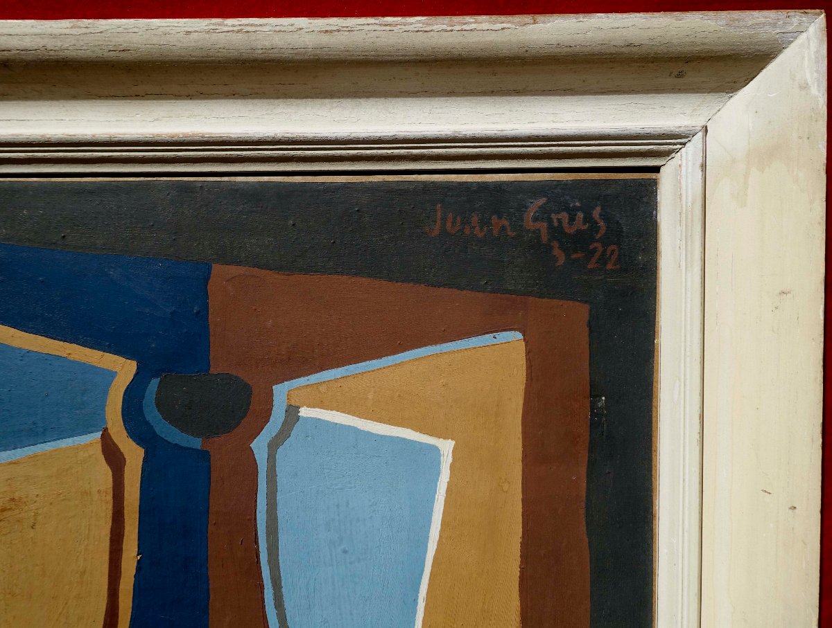 Juan Gris (1887-1927) - La bouteille 1922 - Peinture Procédé Aeply --photo-1