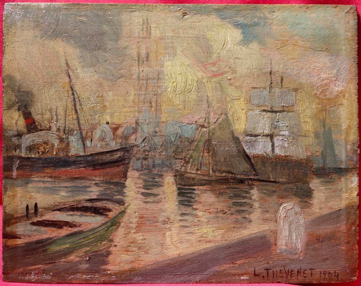 Louis Th&eacute;venet (1874-1930) - Anvers 1904 &ndash; Fauvisme Braban&ccedil;on --photo-2