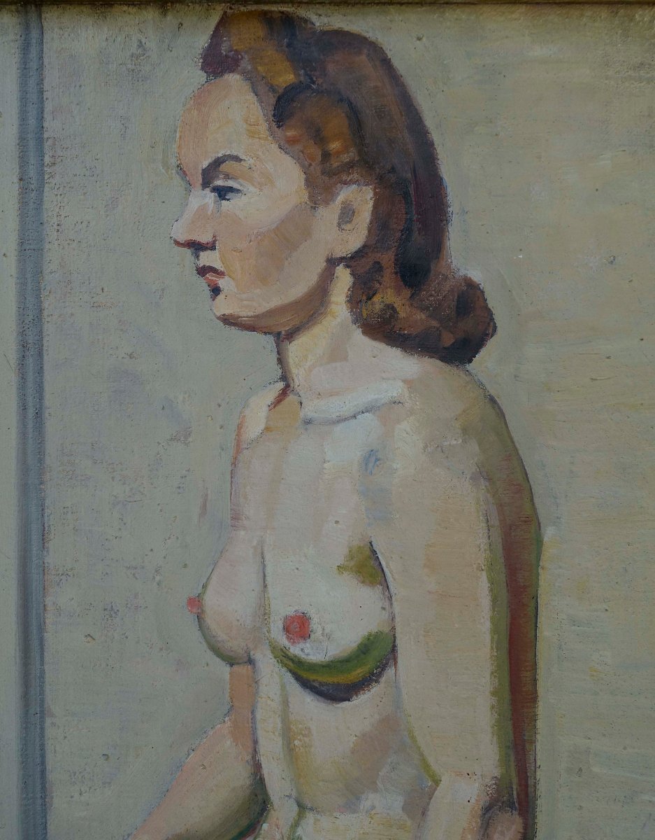 Self-portrait And Nudes In The Studio, 1940—a Pair—-photo-4