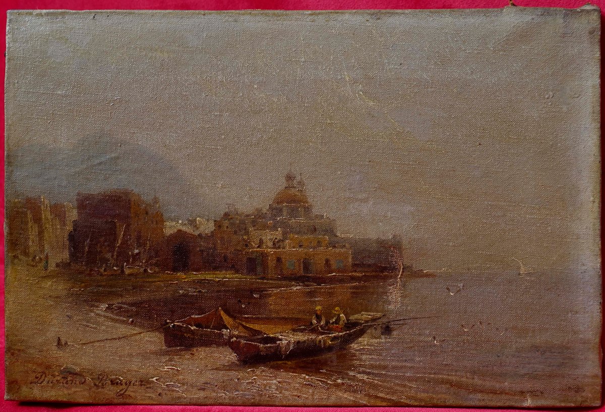 Jean-Baptiste Henri Durand-Brager (1814-1879) - Baie de Naples &ndash; La Tour del Greco --photo-2