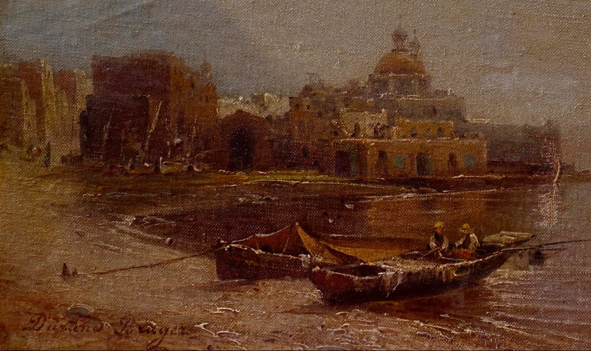 Jean-Baptiste Henri Durand-Brager (1814-1879) - Baie de Naples &ndash; La Tour del Greco --photo-1