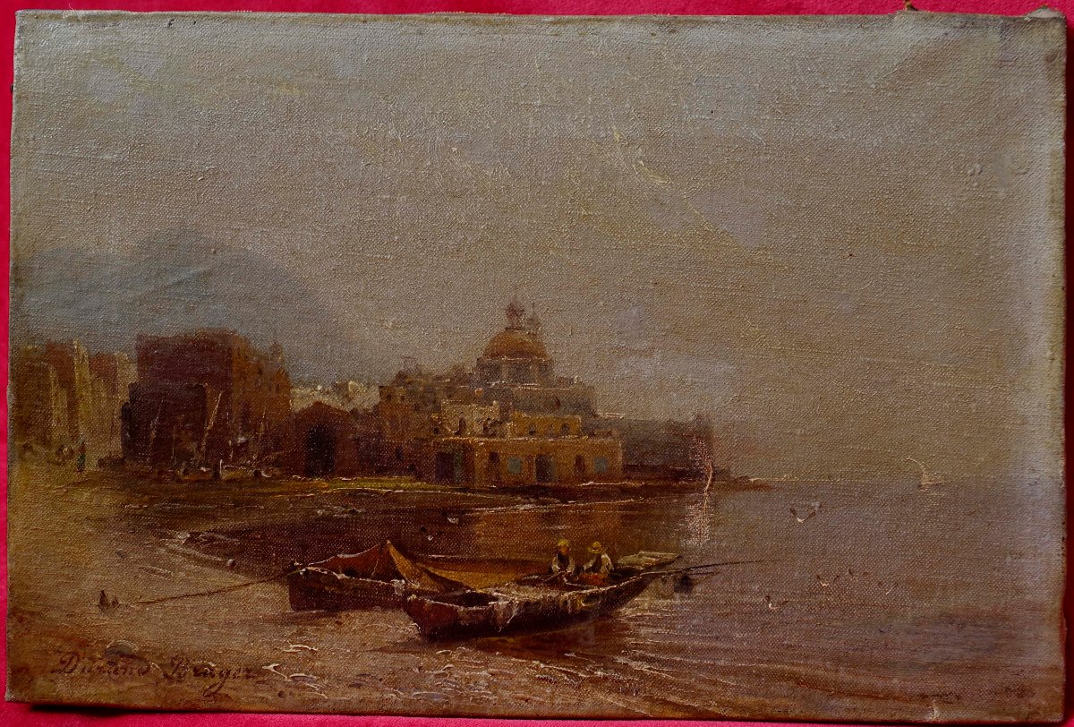 Jean-Baptiste Henri Durand-Brager (1814-1879) - Baie de Naples &ndash; La Tour del Greco --photo-6