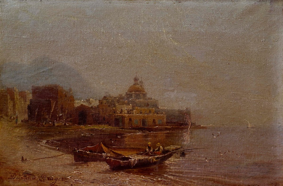 Jean-Baptiste Henri Durand-Brager (1814-1879) - Baie de Naples &ndash; La Tour del Greco -
