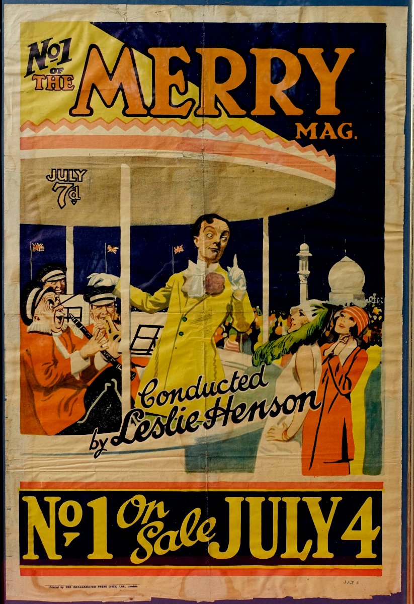 Affiche Originale 1922 - Leslie Henson - The Merry Mag --photo-2