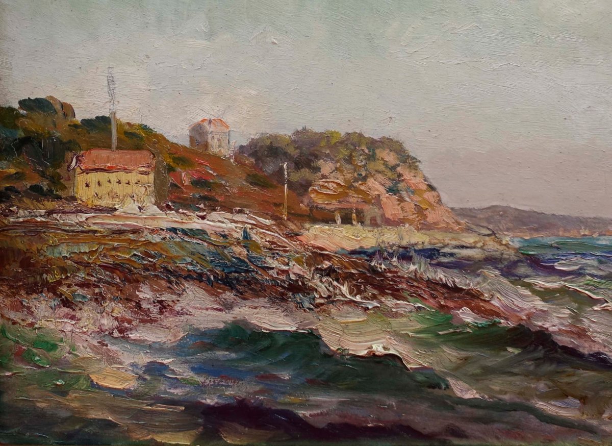 La Corniche 1910 - Environs de Marseille - Signature à Déchiffrer --photo-3