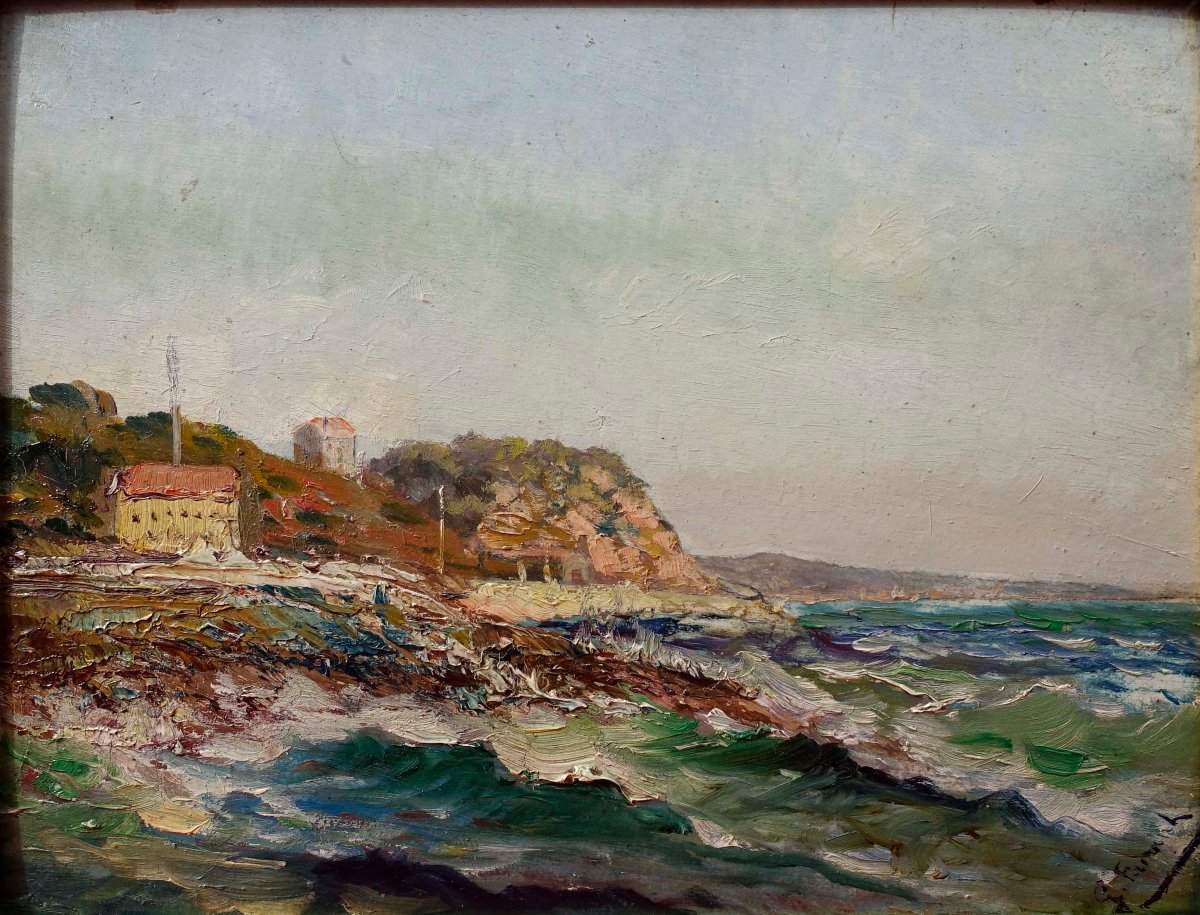 La Corniche 1910 - Environs de Marseille - Signature à Déchiffrer --photo-4