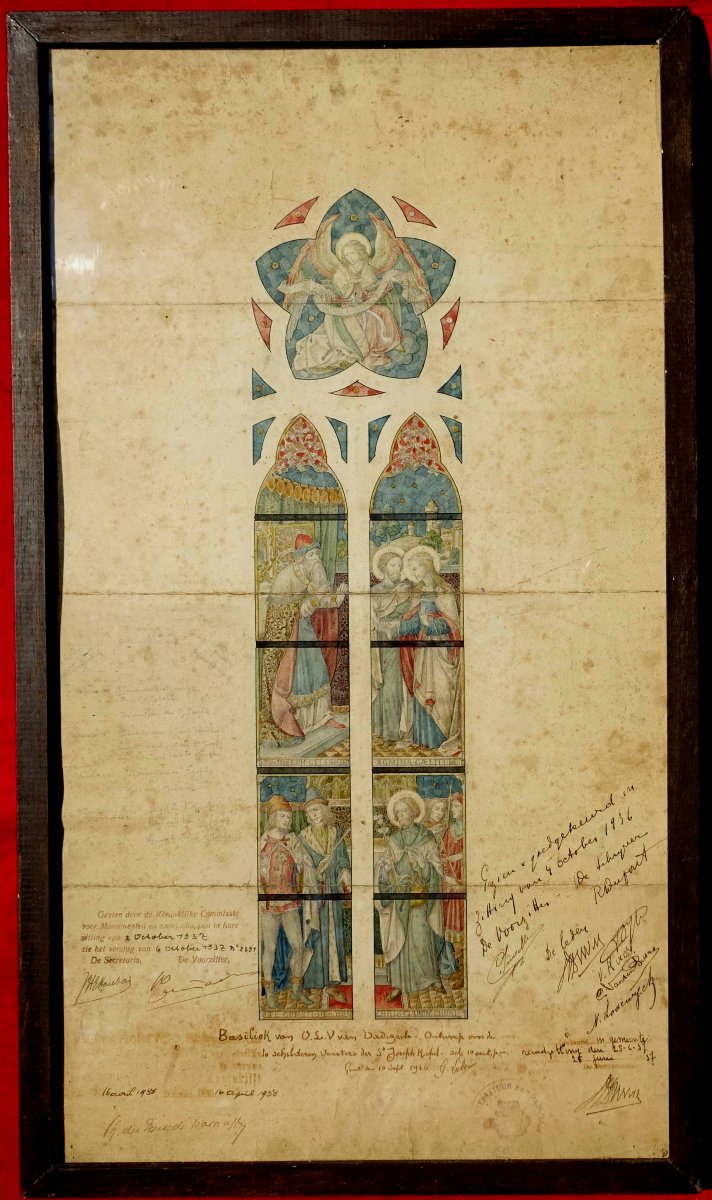 Henri And Jules Dobbelaere - Original Designs For The Dadizele Basilica, 1860 --photo-2