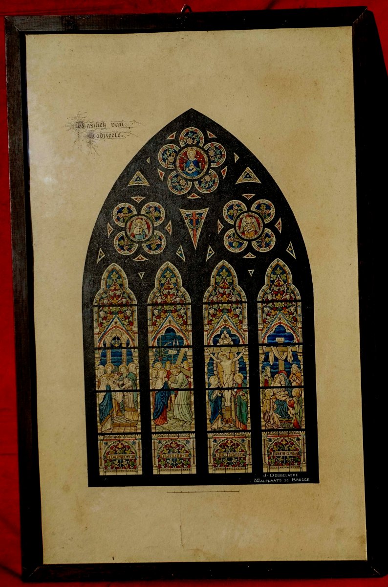 Henri And Jules Dobbelaere - Original Designs For The Dadizele Basilica, 1860 --photo-3