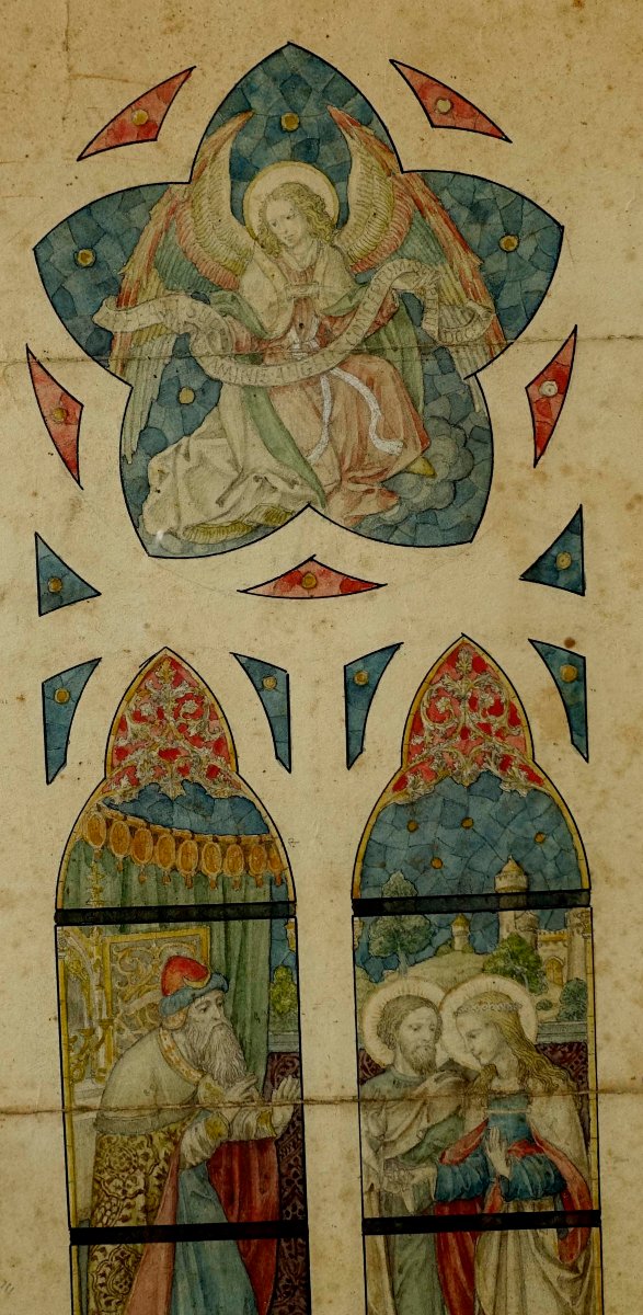Henri And Jules Dobbelaere - Original Designs For The Dadizele Basilica, 1860 --photo-4
