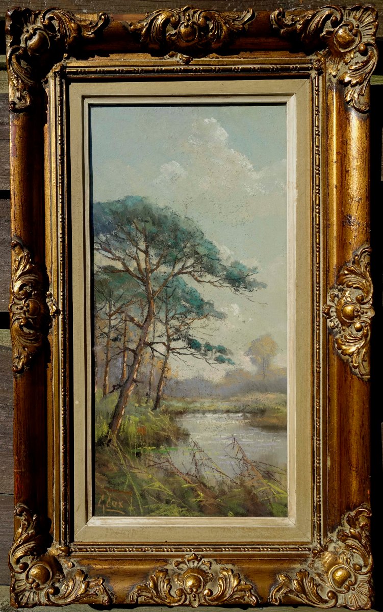 Garstin Cox (1892-1933) - Bord de Rivi&egrave;re 1920 -