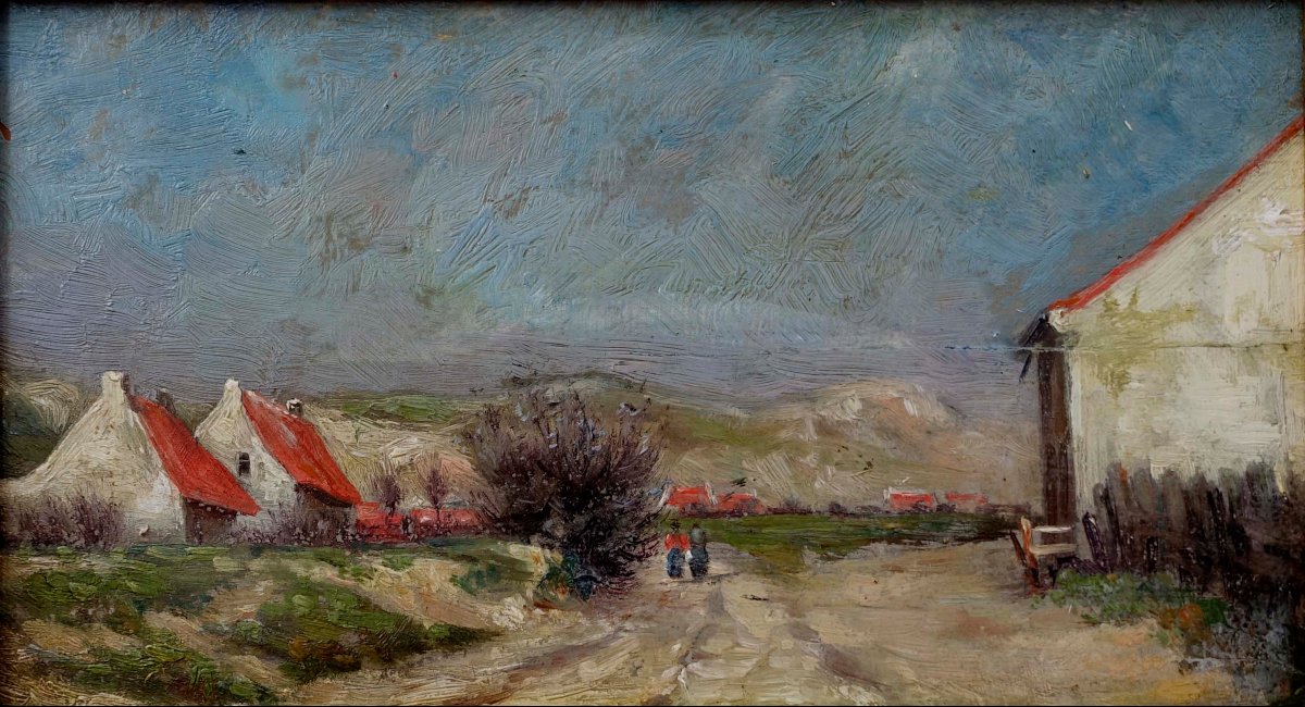 Frans Binjé (1835–1900) – La Panne, 1890 – Belgian Coast – Original Frame –-photo-2
