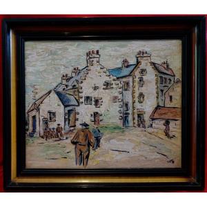 Tréboul 1930 - Brittany - Signed Sosson -