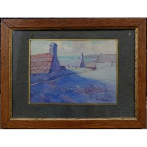 Fermanville 1911 – Signé Ch. Levaché -