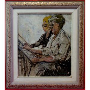 Maurice Leclercq (1919-2014) - At The Workshop 1955 -