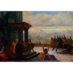 Andr&eacute; Hennebicq (1836-1904) - Etude 1880 -