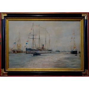 Revue Navale &agrave; Spithead - Jubil&eacute;e de la Reine Victoria -