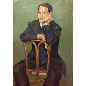 Ecole Italienne 1966 - Grand Portrait -