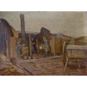 Stanislas Martougen (1873-1962) - At The Front 1917 -