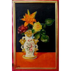 Léon Devos (1897-1974) - Fleurs 1950 - Nervia -