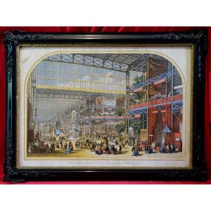 Grande Exposition - Crystal Palace 1851 - Original Poster In Frame -