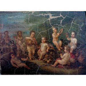 Bacchanal Of Putti – Neoclassical, 1800 –