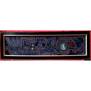 "grande Abstraction" 1968 - 134 Cm X 42 Cm -