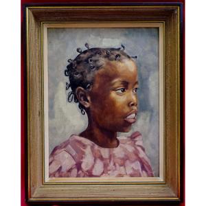 Robert Van Minden (1918–?) - Little Girl From The Congo, 1950 -