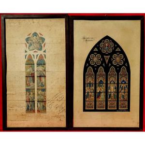 Henri And Jules Dobbelaere - Original Designs For The Dadizele Basilica, 1860 -