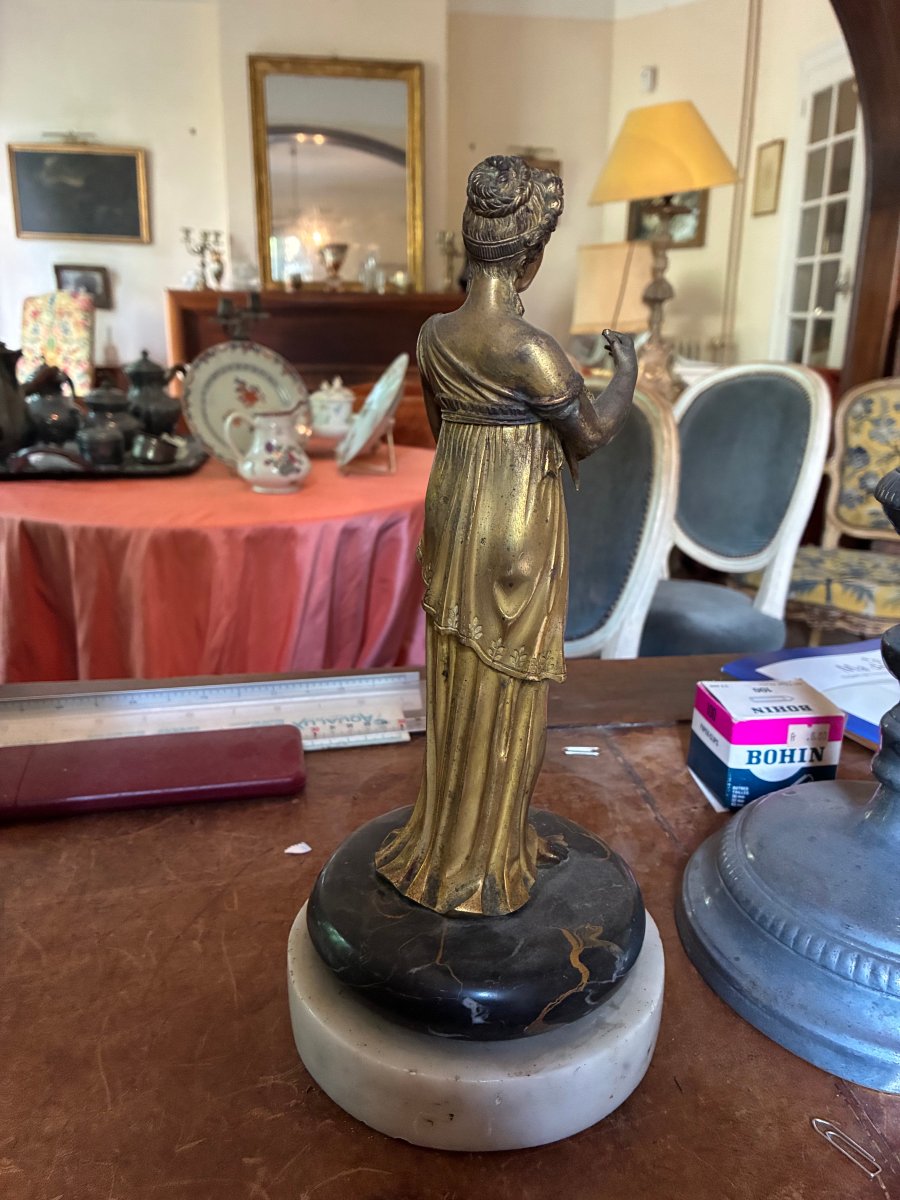Magnifique Bronze doré d'époque Directoire -photo-4