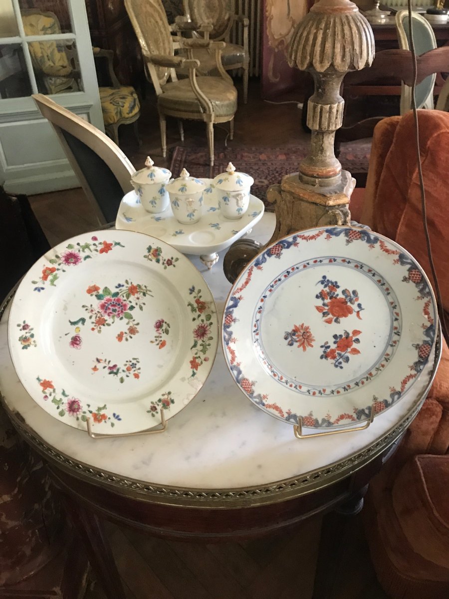 Pair Of Plates Compagnie Des Indes XVIIIth