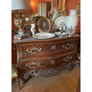 Superbe Et Rare Commode Provençale Nîmoise d'époque Louis XV