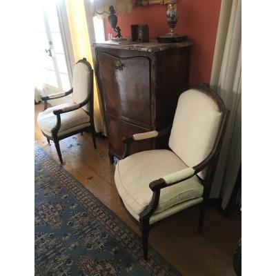 Pair Of Armchairs Late Eighteenth