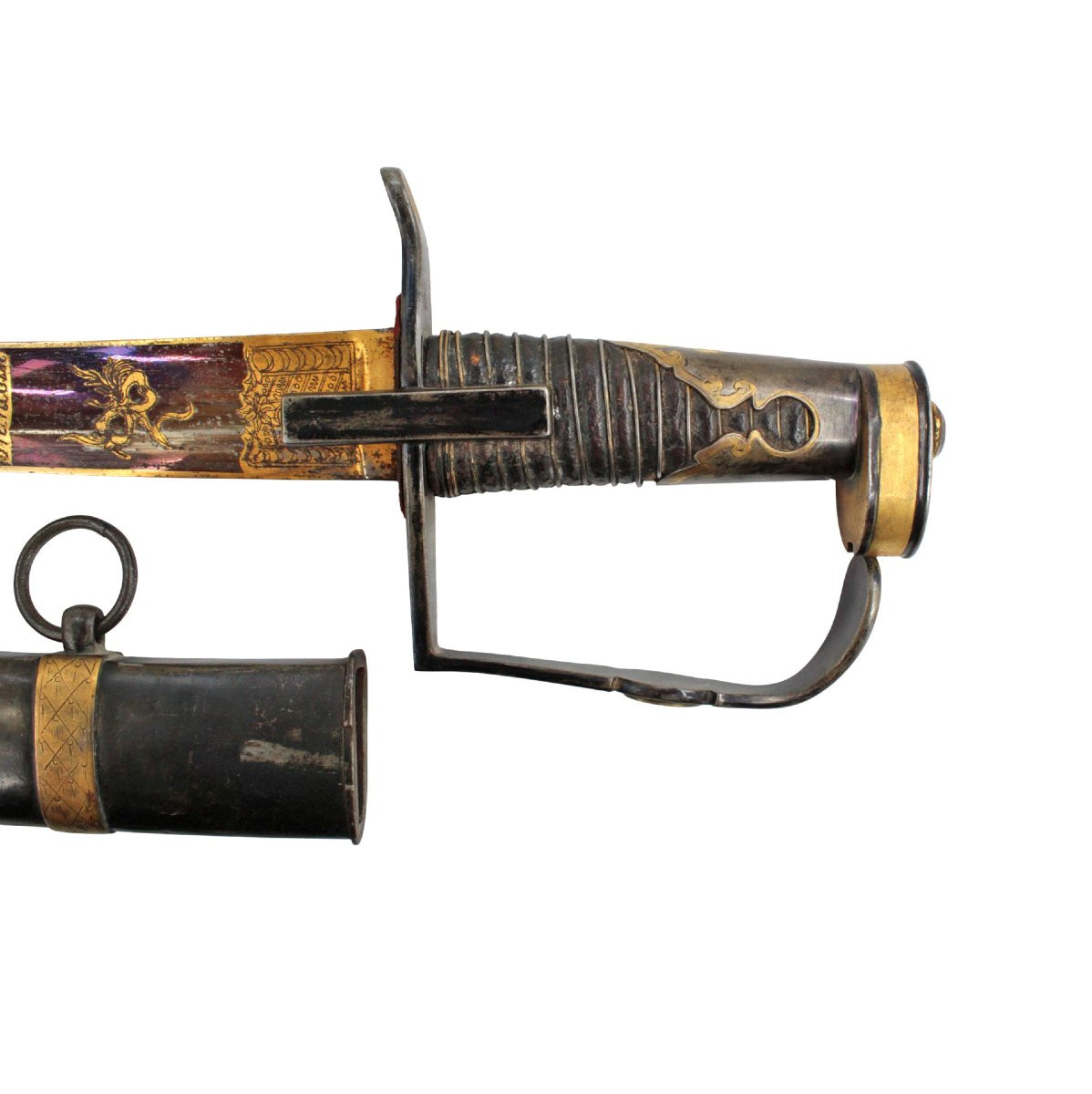 Sabre de Général Hussard du Premier Empire-photo-2