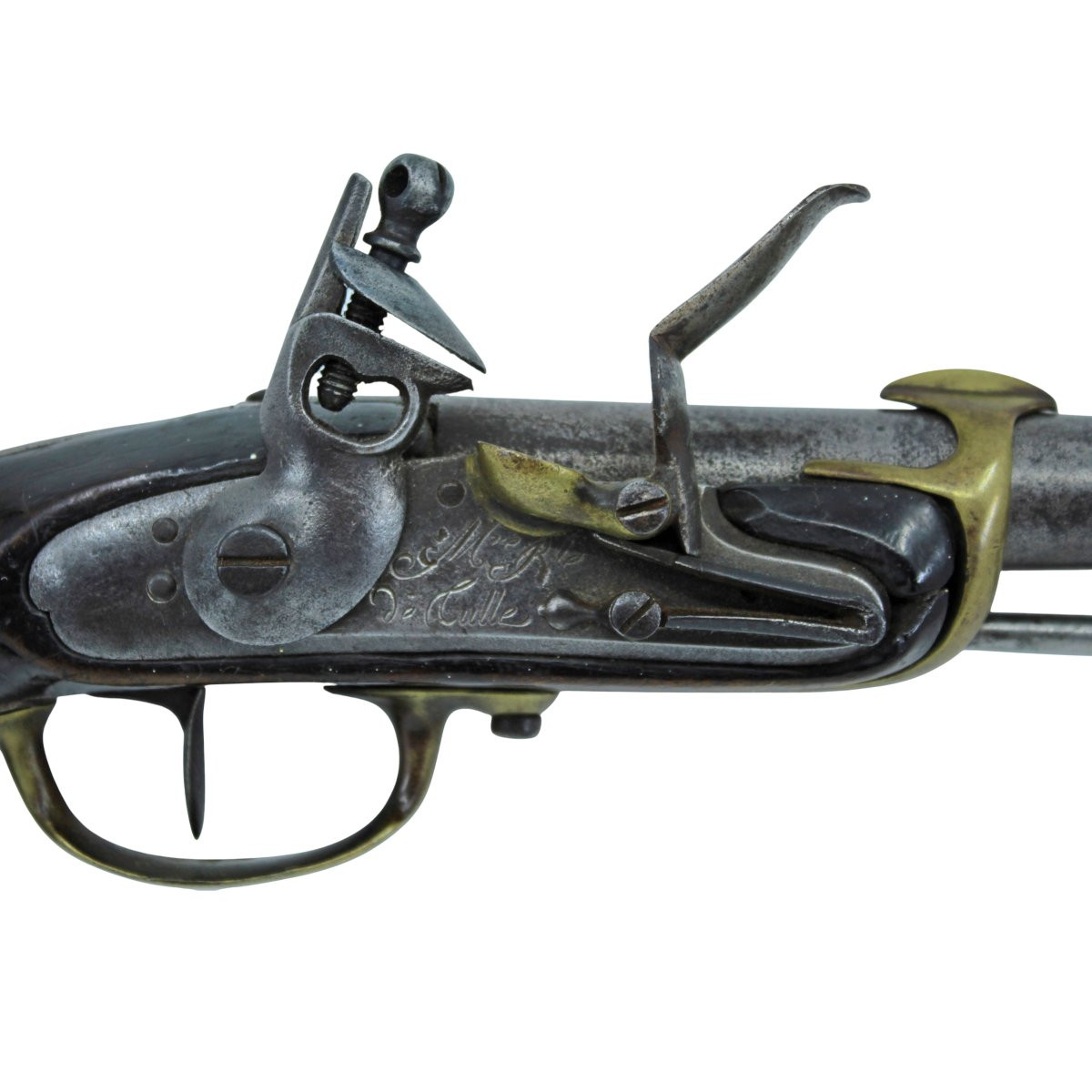 French Navy Flintlock Pistol, Model 1799-photo-2
