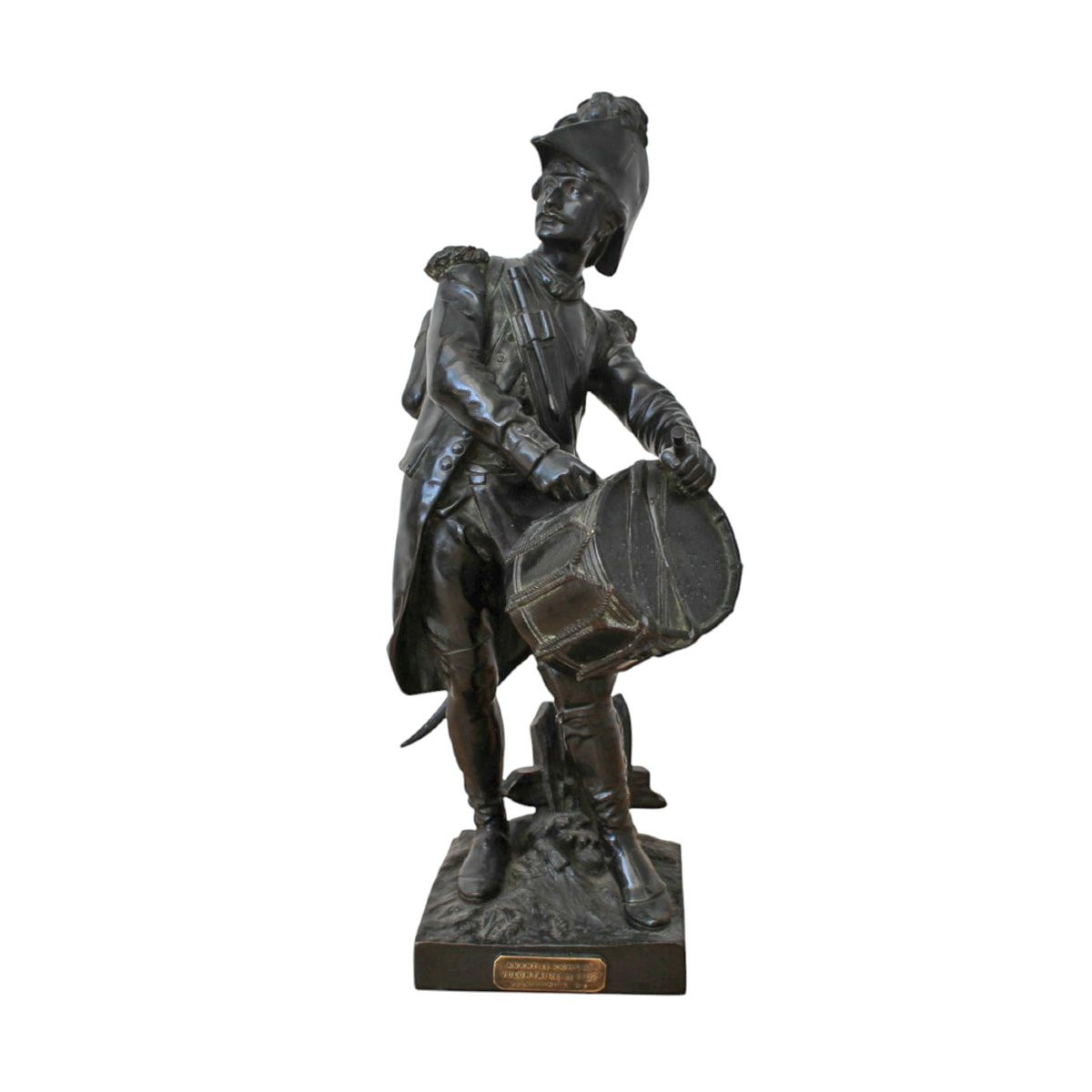 Paire De Bronzes d'infanterie Française Par H Dumiage-photo-2