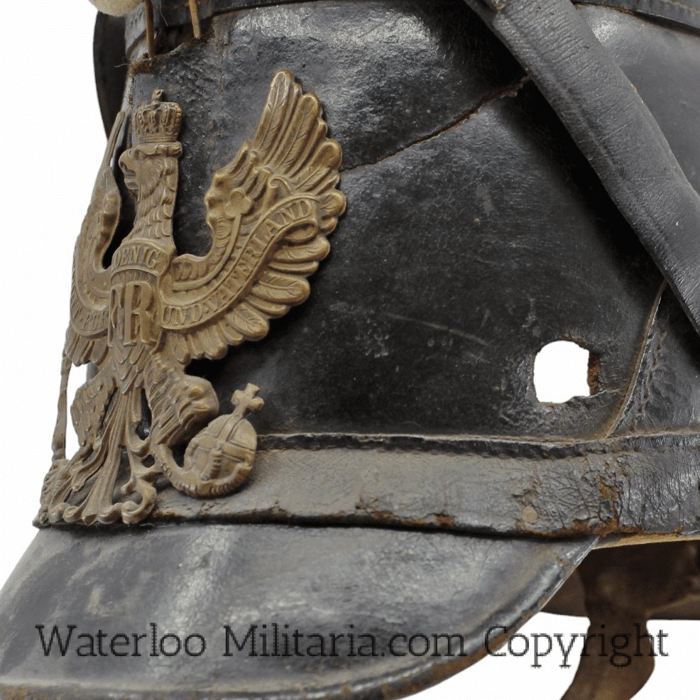 Shako Allemand Impérial Jager endommagé au combat-photo-3